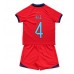 Maillot de foot Angleterre Declan Rice #4 Extérieur vêtements enfant Monde 2022 Manches Courtes (+ pantalon court)